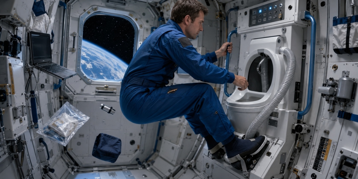 Porque é que ir à casa de banho no espaço é tão difícil para os astronautas?